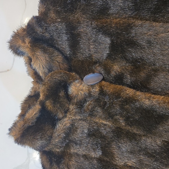 VTG Olympia Faux Fur Plush Full Length Maxi Glam Mob Wife Coat USA Womens 1X - Picture 7 of 12